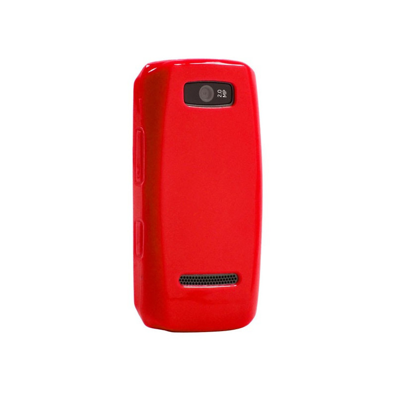 Coque Semi-Rigide JELLY CASE pour Nokia Asha 305/Asha 306 - Rouge