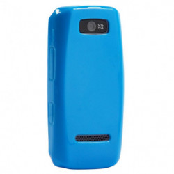 Coque Semi-Rigide JELLY CASE pour Nokia Asha 305/Asha 306 - Bleu Turquoise