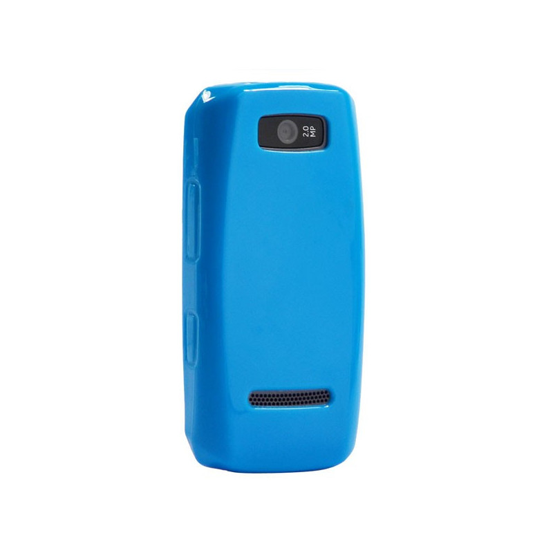 Coque Semi-Rigide JELLY CASE pour Nokia Asha 305/Asha 306 - Bleu Turquoise