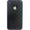 Coque Semi-rigide en Silicone Tressé pour Apple iPhone 4/4S - Noir