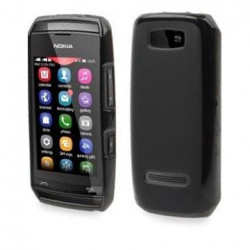 Coque Semi-Rigide JELLY CASE pour Nokia Asha 305/Asha 306 - Blanc