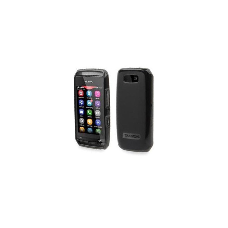 Coque Semi-Rigide JELLY CASE pour Nokia Asha 305/Asha 306 - Blanc