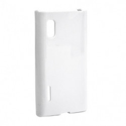 Coque Semi-Rigide JELLY CASE pour LG Optimus L5 E610/Optimus L5 Dual E615 - Blanc