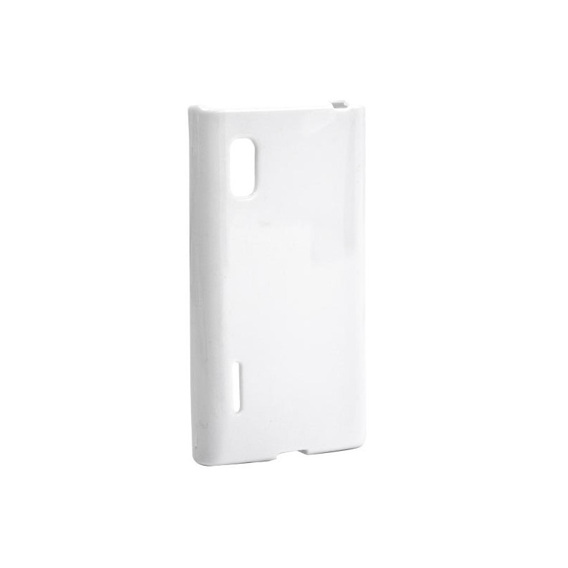 Coque Semi-Rigide JELLY CASE pour LG Optimus L5 E610/Optimus L5 Dual E615 - Blanc
