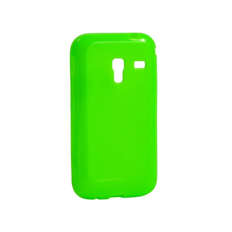 Coque Semi-Rigide JELLY CASE pour Samsung Galaxy Ace Plus (S7500) - Vert Fluo