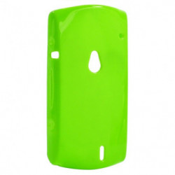 Coque Semi-Rigide JELLY CASE pour Sony Ericsson Xperia Neo/Xperia Neo V - Vert Fluo
