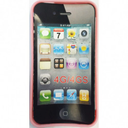 Coque Semi-Rigide JELLY CASE pour Apple iPhone 4/4S - Rose