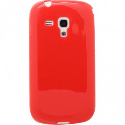 Coque Semi-Rigide JELLY CASE pour Samsung Galaxy Y Duos (S6102) - Rouge