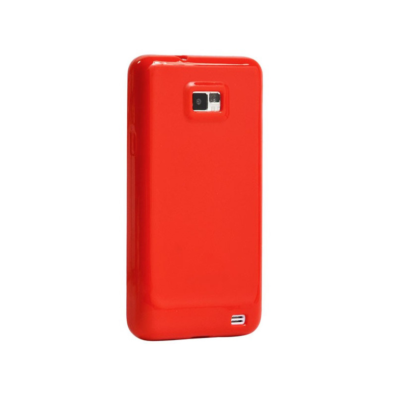 Coque Semi-Rigide JELLY CASE pour Samsung Galaxy S2 - Rouge