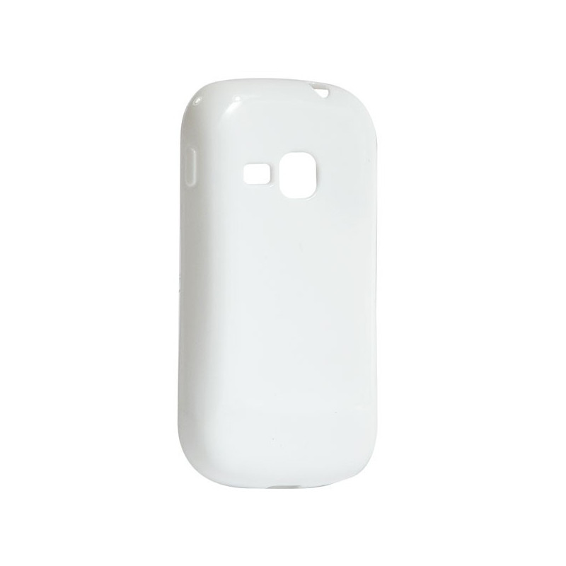 Coque Semi-Rigide JELLY CASE pour Samsung Galaxy mini 2 (S6500) - Blanc