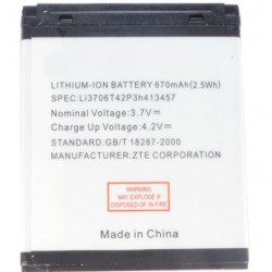 Batterie compatible 670 mAh pour ZTE C300/X760