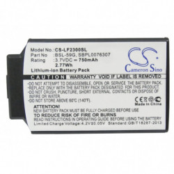 Batterie CameronSino 750 mAh pour LG F2300/F2400/F2410/F3000/S5100